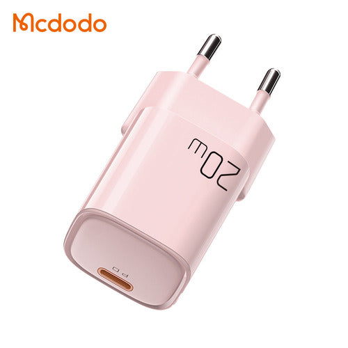 KIT CARREGADOR + CABO MCDODO 20W TIPO C PARA LIGHTNING