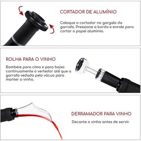 Abridor de Vinho Automático - Dommus